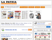 Tablet Screenshot of lapatriaenlinea.com